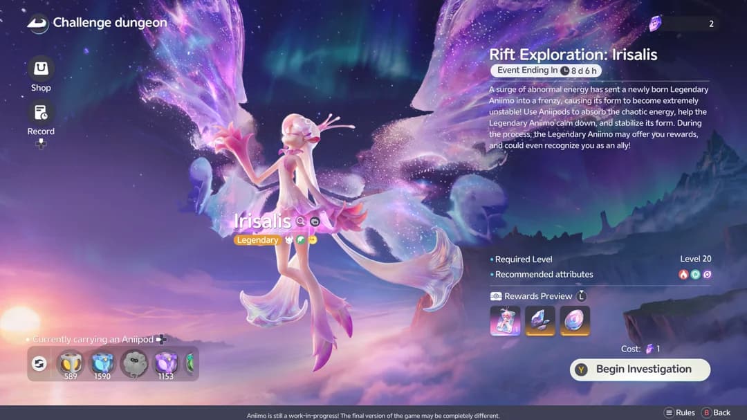 Aniimo's beta is over and the gacha question never got answered