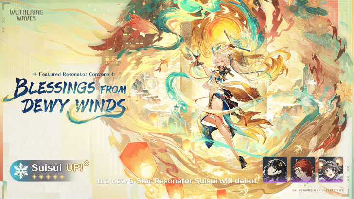 WuWa 3.5 Phase 2: Suisui release date, the first Glacio Rectifier healer, and Aemeath's rerun